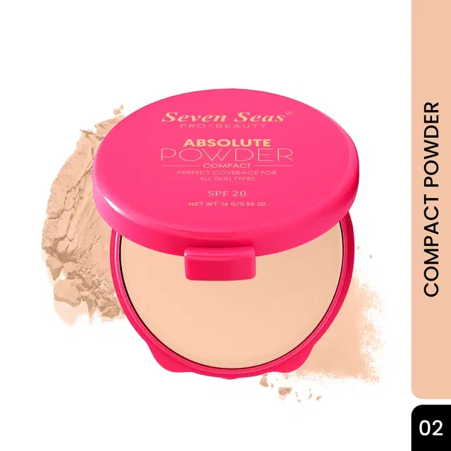 Seven Seas Absolute Compact Powder, Natural Ivory