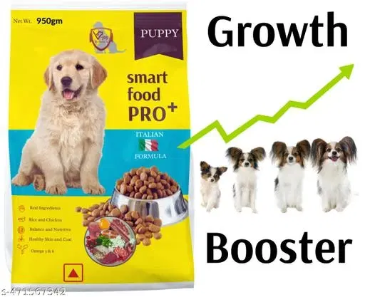 Smart And Neturious Growth Food for All Breed Puppy Dog ,950g, (Pack Of 1)