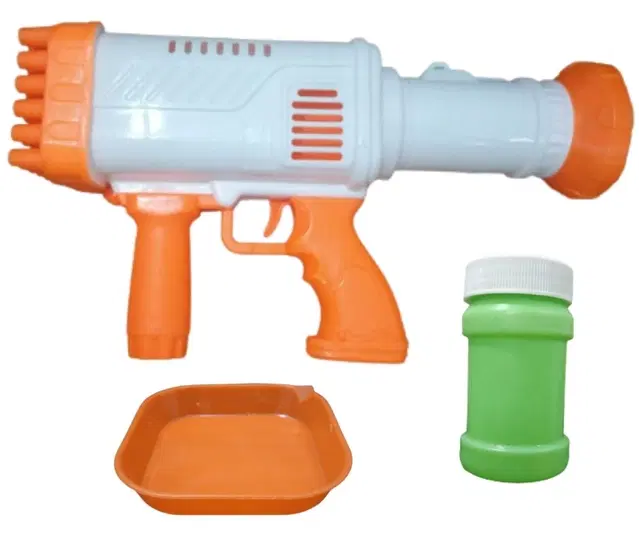 Rocket Bubble Gun Toy for Kids, Multicolor, Pack of 1