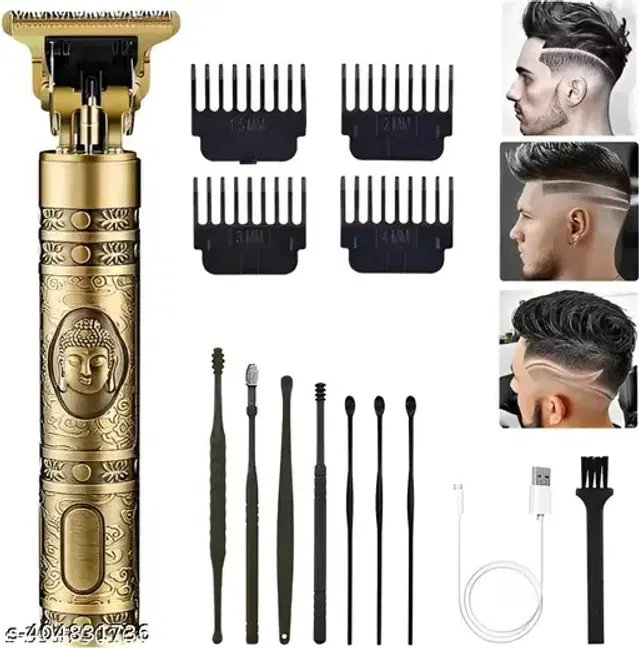 Rechargeable Professional Hair Trimmer for Men & Women, Gold