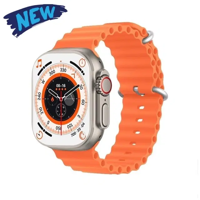 Nylon Strap Smart S8 Ultra Smart Watch for Men & Women, Orange