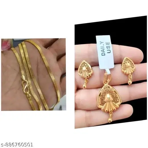 Jewellery Set for Women (Gold, Free Size)