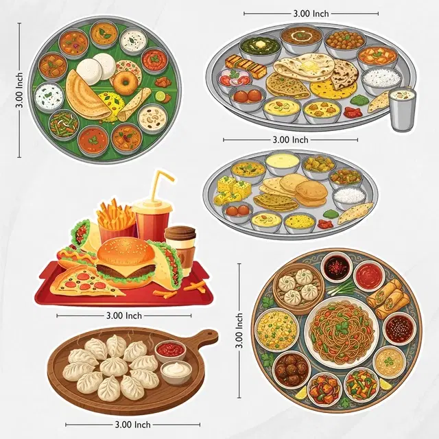 TodFod Food Theme Fridge Magnet Set Of 6 Home Décor