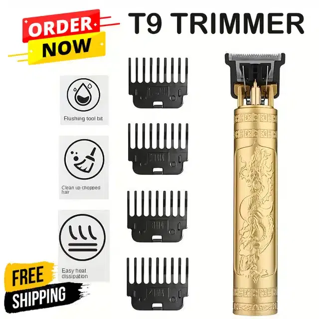 Wireless Professional Hair Trimmer for Men, Gold