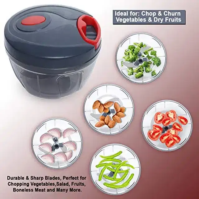 Manual Vegetable Chopper, Black