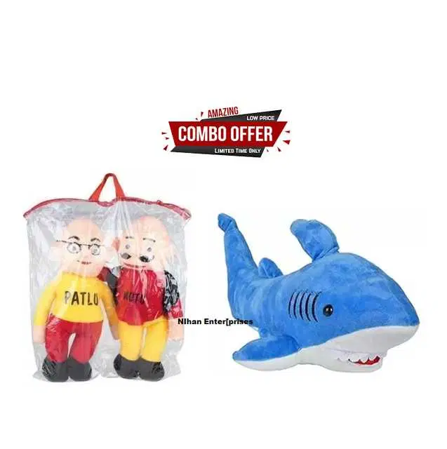 Nihan Gift Gallery Soft Toys combo for Birthday Gift for Kids, Multicolor, Pack Of 2, NG-68