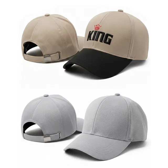 Baseball Cap for Men, Brown & Grey, Pack of 2