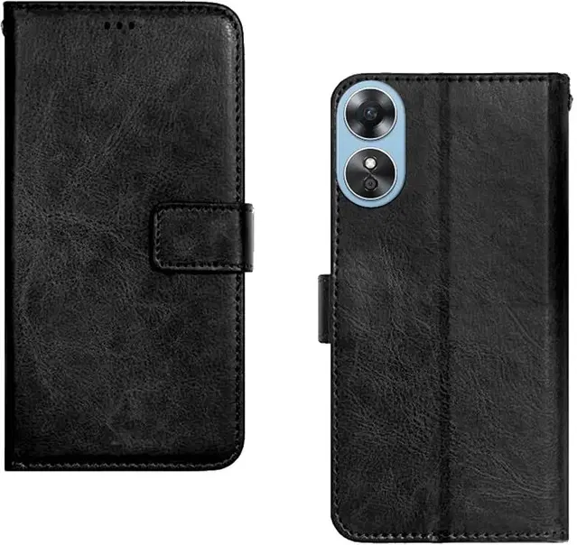 Flip Mobile Cover for OPPO A17, Multicolor