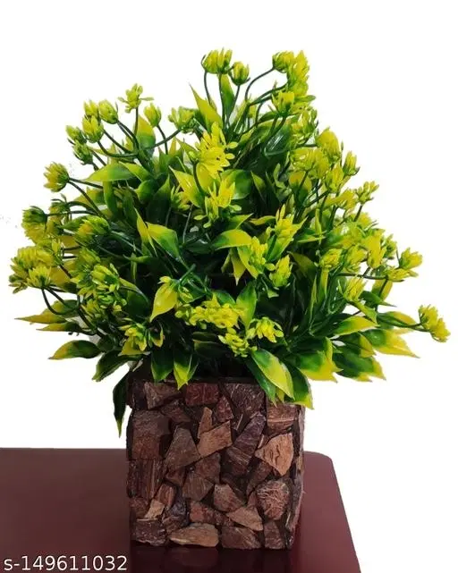Plastic Artificial Flower With Pot,Multicolour