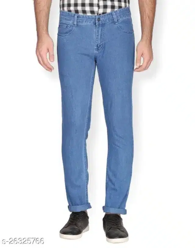 Denim Jeans for Men (Blue, 28)