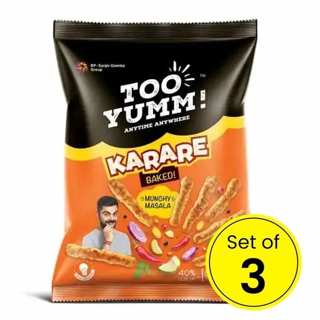 Too Yumm Karare Munchy Masala 3X71.5 g (Pack Of 3)