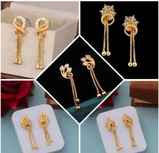 Assorted Earrings and Studs for Women (Free Size)
