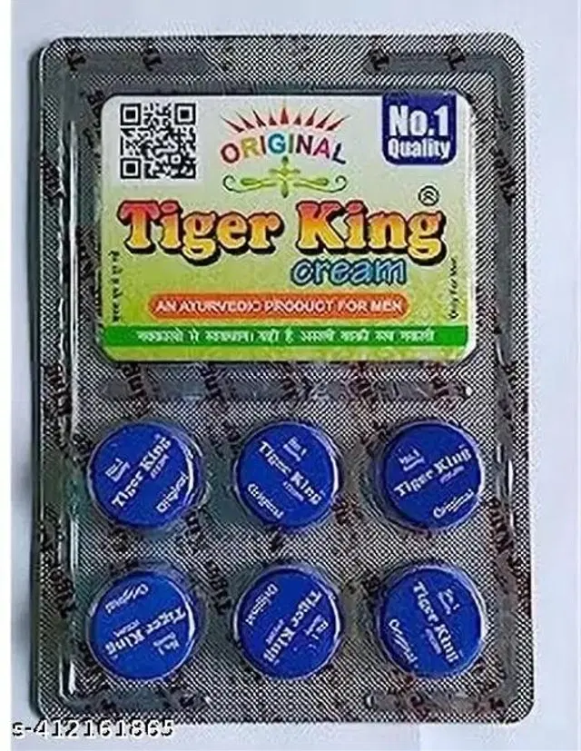 Amrit Veda Tiger King Cream For Menn For Long Lasting Pack Of 1