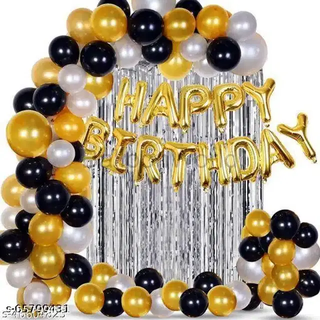 Birthday Party Decoration Kit, Multicolor, Set of 53