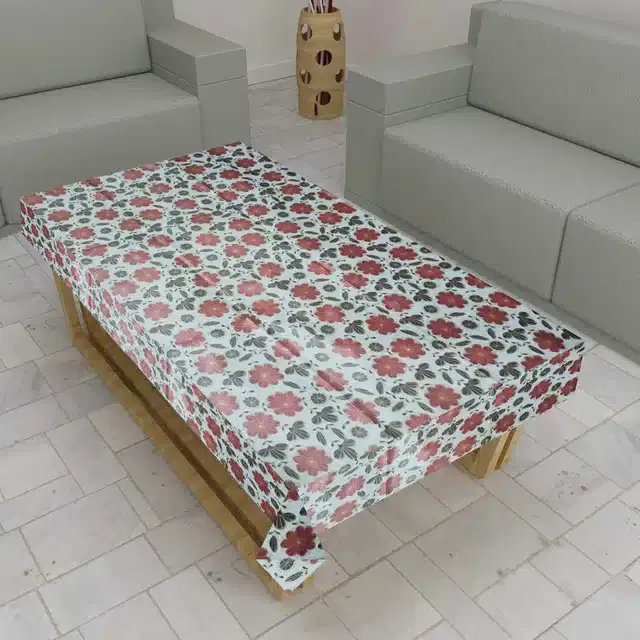 PVC Centre Table Cover, Multicolor, 40x60 Inches