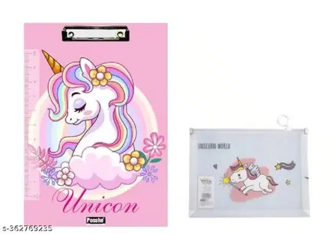 Wood Exams Board with Pencil Pouch, Multicolor, Set of 2