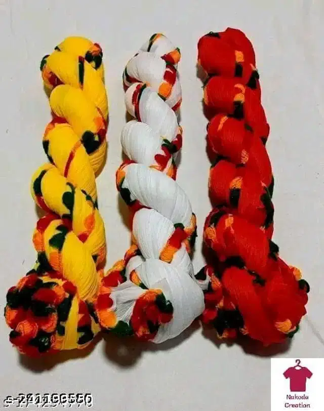 Dupatta for Women, Pack of 3 (Multicolor, 2 m)