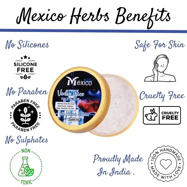 Maxico Herbs Vodka Wine Scrub (100 g)