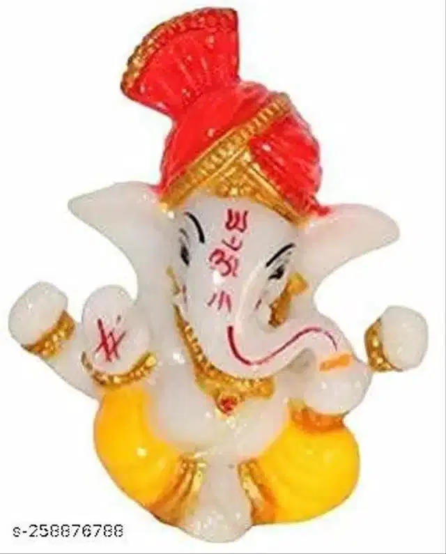 God Ganeshji Car Dashboard Idol, Multicolor
