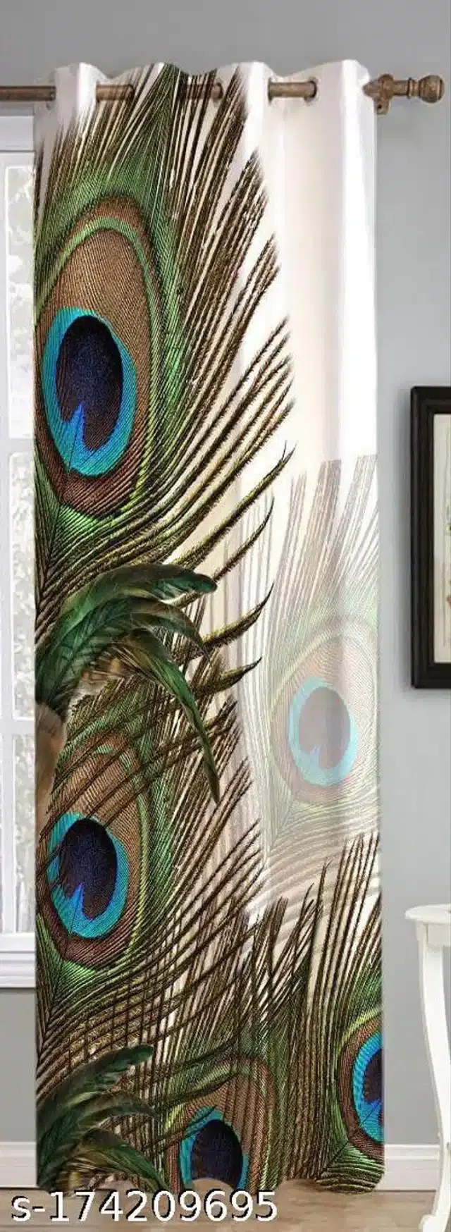 Curtains for Door, Multicolor, 5 Feet