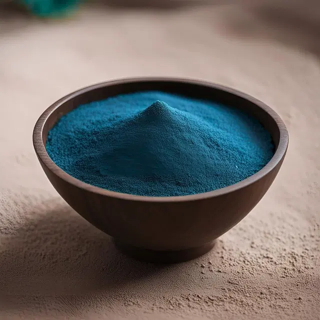 Bright Bloom Rangoli Powder for Diwali Floor Decoration, Indigo, 100 g