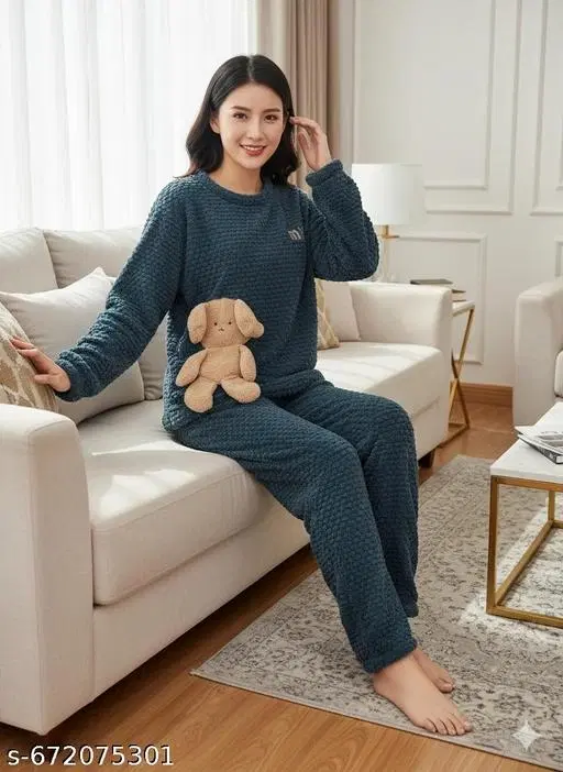 Comfort Nightdress for Women (Multicolor, L)