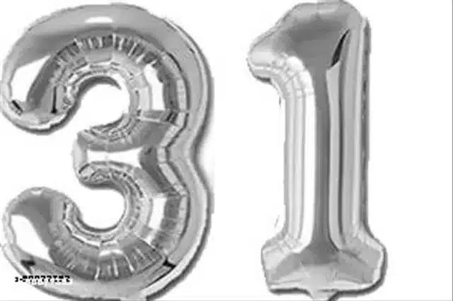 Number Foil Balloon, Assorted, Pack of 1