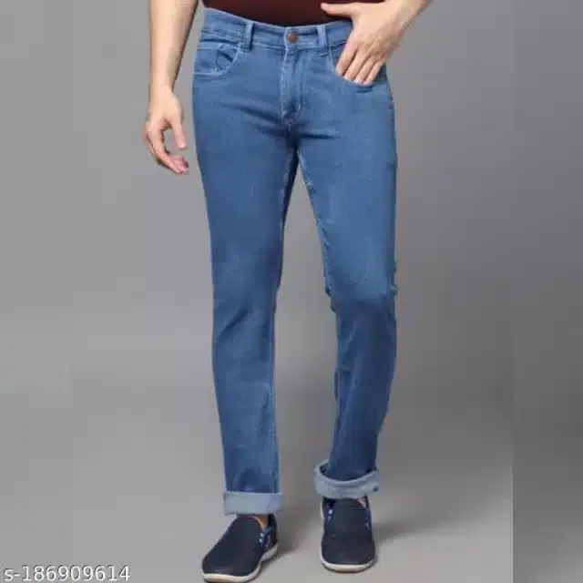 Denim Jeans for Men (Blue, 28)