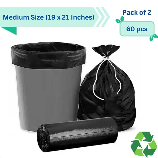 Innate Branded, 30x2 Pcs Garbage Bags, 19x21 Inches, Set of 2