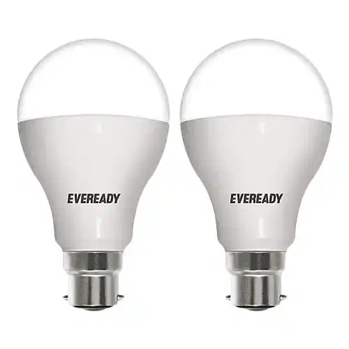 Eveready B22 9W 900 Lumen Led Standard Round Bulb, Pack Of 2