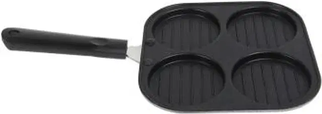 Aluminium 4 Section Appam Maker, Black