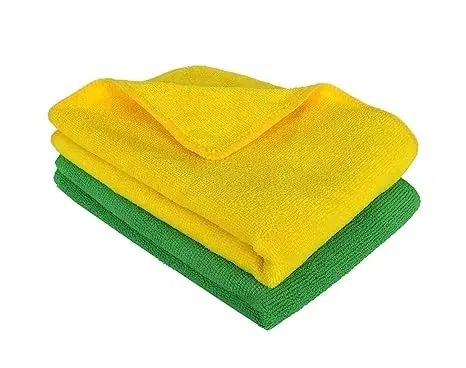 Microfiber Cloths for Vehicles Cleaning, Multicolour, Pack of 2
