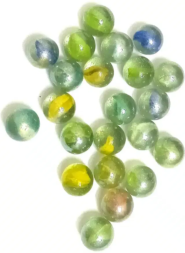 25 Pcs Mini Size Glass Marbles, Multicolor, Set of 1