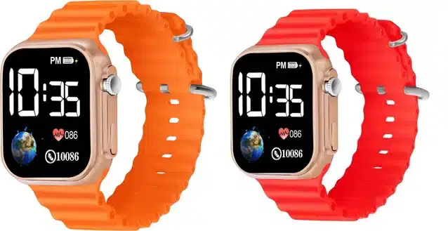 Electronic LED Digital Watch for Kids, Pack of 2 (Multicolor)