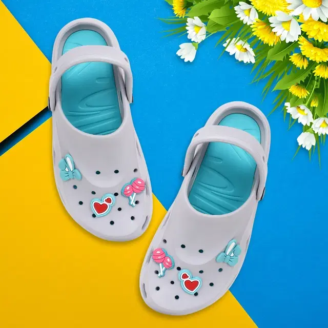 Clogs for Women (Grey, 6)