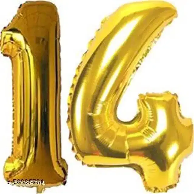 Number Foil Balloon, Assorted, Pack of 1