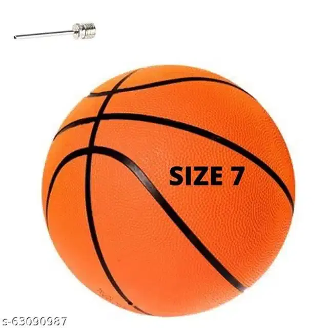Rubber Basketball, Size 7, Multicolor