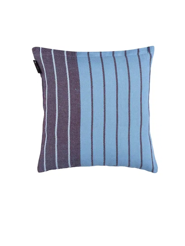 Cotton Cushion Cover, Blue & Purple, 16x16 inches