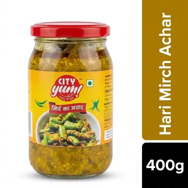 City Yum Hari Mirch Achar 400 g