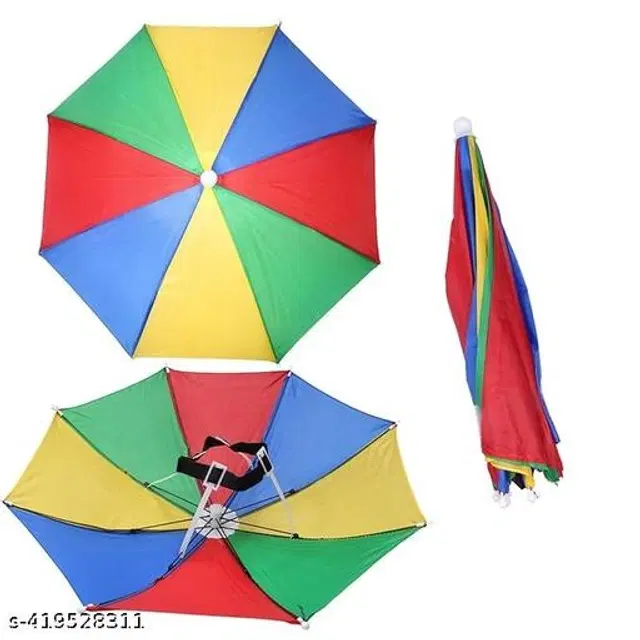 Polyester Head Umbrella, Multicolor, Pack of 1