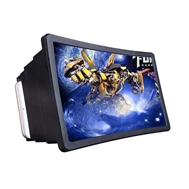 ABS Plastic 3D HD Mobile Phone Magnifying Screen Enlarger, Multicolor