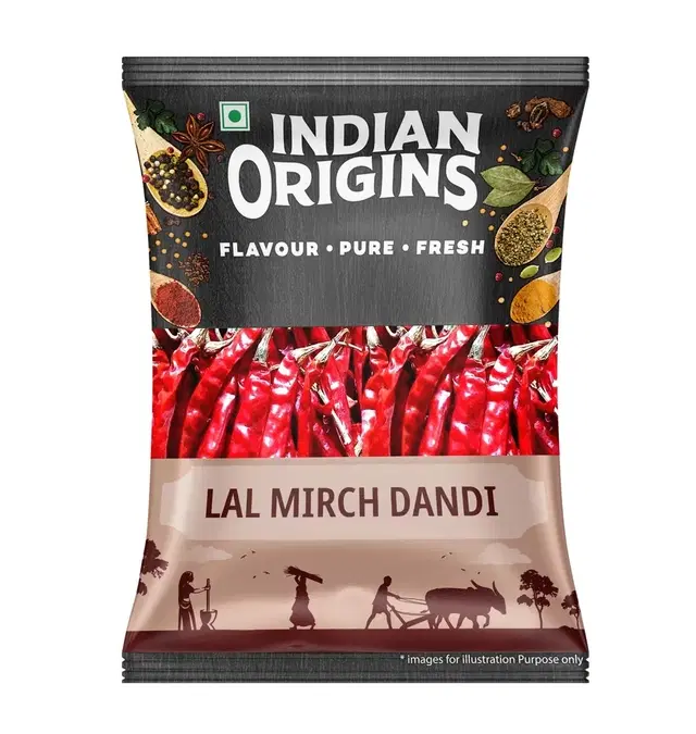 Indian Origins Lal Mirch Dandi 100 g