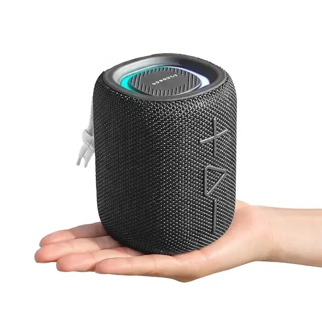 Goboult Rave Q10 Bluetooth Speaker With 10 Watt BoomX Audio, Up To12 Hrs Playtime, Type-C Charging, Tf Card/USB & Bluetooth 5.4 Compatible, Made In India Portable Speaker (Jet Black)