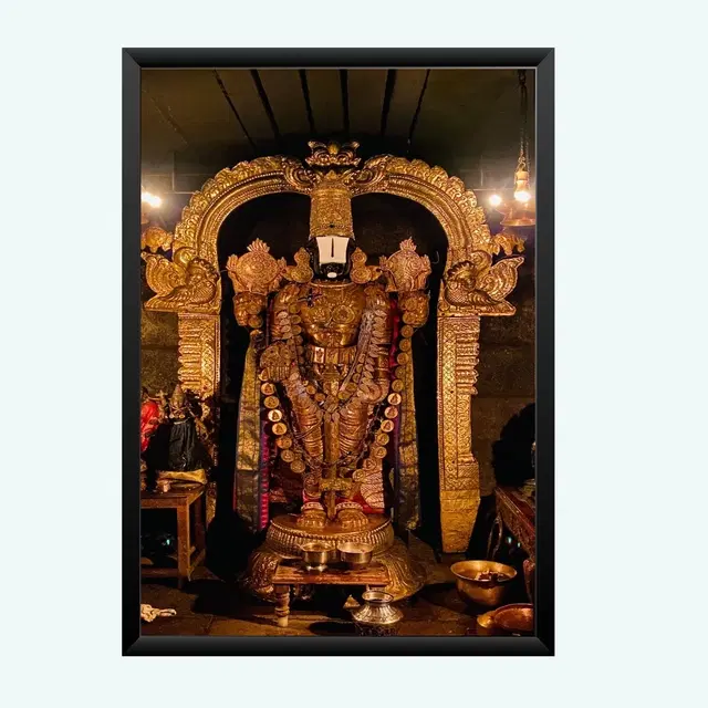 Polyester Photo Frame, Black, 5x7 inches