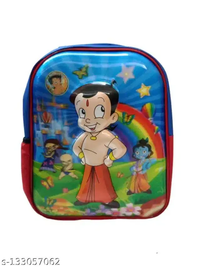 Plastic Chota Bheem Theme Bag for Kids, Multicolor