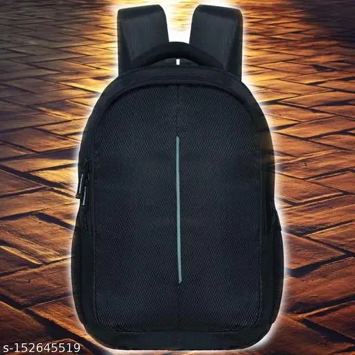 Nylon Backpack for Men & Women, Black