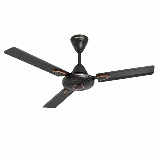 Maxotech Wave Ultra High Speed 48 Inch Decorative 1200 mm 3 Blade Ceiling Fan, Smoked Brown |