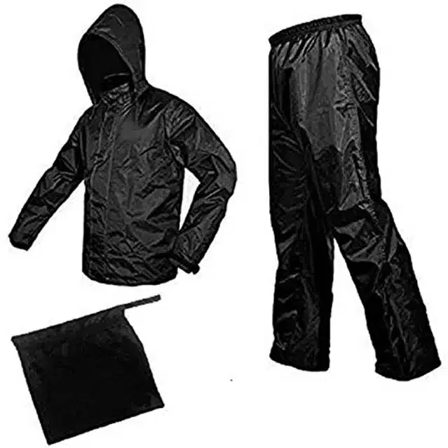Lightweight Raincoat for Unisex, Black