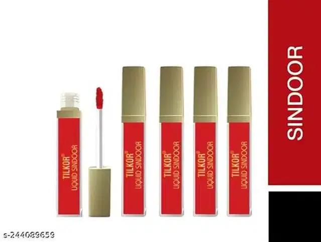 Sindoor for Girls & Women, Red, 10 ml, Pack of 4