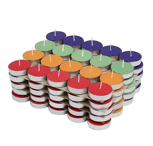 Floish Decor Premium Unscented Tealight Candles, Pack of 50
